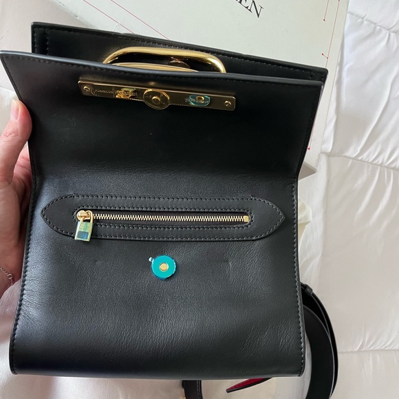 Alexander McQueen Small Double Flap Leather Shoulder Bag - Picture 4 of 16